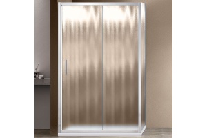 Душевой уголок Vincea Garda 160х90 хром стекло рифленое