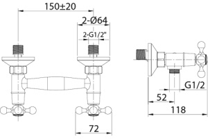 Смеситель Milardo Duplex DUPSB00M03 для душа - 3
