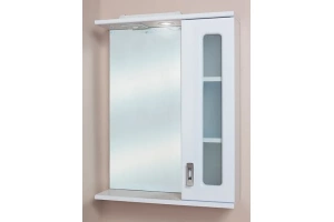Зеркало-шкаф Onika Кристалл 58 R с подсветкой, белый (205818) - 2