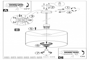 Подвесной светильник Eglo Pasteri 31571 - 3