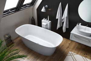 Ванна из литьевого мрамора Kolpa San Blanche 180х85 белая - 2