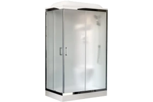 Душевая кабина Royal Bath HP 120х80 R стекло матовое задняя стенка белая