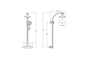 Душевая стойка Jacob Delafon Moxie E5799-CP - 2