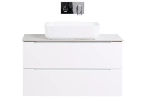 Тумба со столешницей и раковиной BelBagno Etna 100 белый