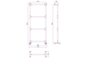 Полотенцесушитель водяной ДР 
