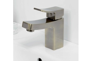 Смеситель Wasserkraft Exter 1603 для раковины, светлая бронза - 3