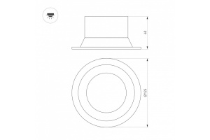 Встраиваемый светодиодный светильник Arlight MS-Breeze-Built-R125-16W Day4000 035613 - 3