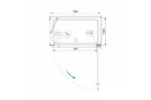 Душевой уголок RGW Hotel HO-045-1 60x100 профиль хром стекло прозрачное - 3