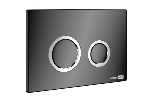 Смывной бачок скрытого монтажа Wasserkraft Aller кнопка смыва черный - 3