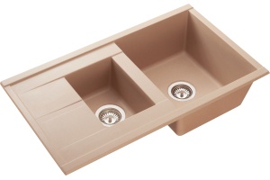 Мойка кухонная AQUATON Делия 87 латте - 2