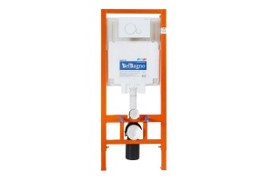 Система инсталляции BelBagno 80 с кнопкой смыва белый - 2