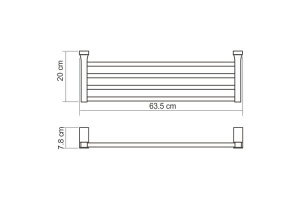 Lopau K-6011 Полка для полотенец - 2