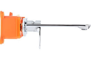 Смеситель для раковины STWORKI Ноттвиль NO-03cr С ВНУТРЕННЕЙ ЧАСТЬЮ, хром, скрытого монтажа, настенный, латунь - 3