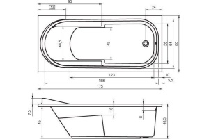 Акриловая ванна Riho Columbia 175
