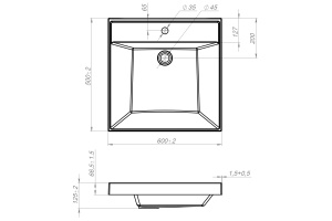 Раковина DIWO Суздаль RSA500 50 на стиральную машину - 3