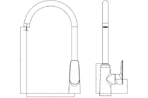 Смеситель для кухни, Cloud, IDDIS, CLOSB00i05 - 2