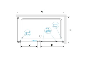 Душевой уголок RGW Passage 80х100 хром стекло прозрачное - 2