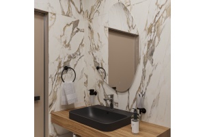 Зеркало DIWO Валдай 70 с подсветкой светодиодной, сенсорный выключатель, настенное - 2