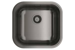 Мойка кухонная Omoikiri Omi 44-U/IF GM вороненая сталь
