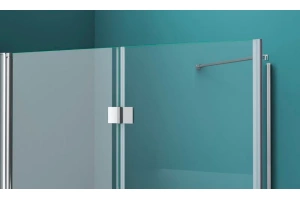 Душевой уголок BelBagno Albano 100х80 профиль хром стекло прозрачное - 3