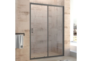 Душевая дверь в нишу Veconi Vianno 150, черный (VN46B-150-01-C5)