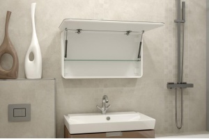 ТОКИО Зеркало-шкаф 900х530 с розеткой LED - 3