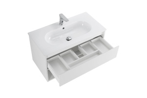 Тумба с раковиной BelBagno Kraft 80 белый матовый - 3
