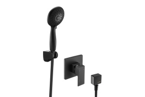 Swedbe Platta Душевой набор со встроенным смесителем с монтажным боксом, цвет: черный 5550B - 3