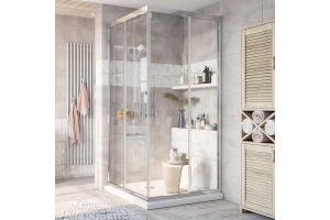 Душевой уголок STWORKI Дублин DE019SC110110200 110x110 см профиль хром глянец