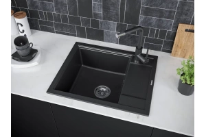 Мойка кухонная Paulmark Optimum 60 черный матовый - 3