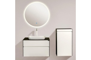 Тумба с раковиной Black&White Universell 80 белая - 2