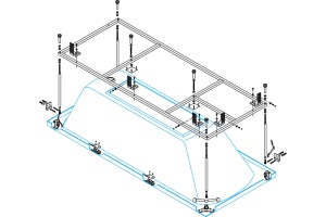 Каркас для акриловой ванны Cezares (EMP-170-80-MF-R) - 2