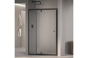 Душевая дверь RGW Passage 70х185 черная стекло прозрачное