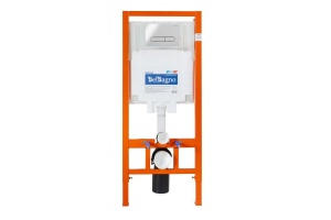 Система инсталляции BelBagno 80 с кнопкой смыва хром - 2