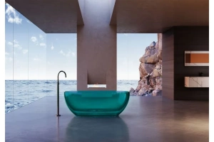 Ванна из полиэфирной смолы Abber Kristall 170х75 бирюзовый - 3