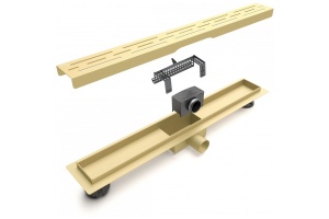 Душевой лоток Esbano Meta 80 золото матовый - 2