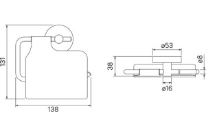 Держатель туалетной бумаги Iddis Sena SENSSC0i43 с крышкой - 3