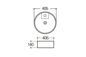 Раковина накладная Aquatek Европа 40.5 белый (AQ5212-00) - 2
