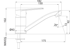 Смеситель для раковины Milardo Helic HELSBR0M01 - 3