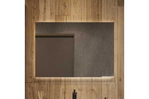 Зеркало DIWO Элиста 100 с подсветкой светодиодной, прямоугольное инфракрасный выключатель