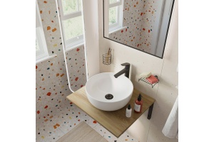 Мебель для ванной DIWO Элиста 60 светлое дерево, с раковиной  Moduo 40 RING - 3