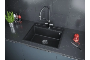 Мойка кухонная Paulmark Stepia 59 темно - серый матовый - 3