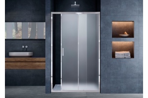 Душевая дверь в нишу Vincea Alpha VDS-3AL130MT 130 см, стекло текстурное, хром - 2