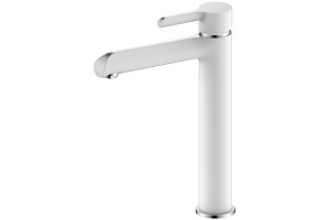 Смеситель для раковины Gappo белый хром