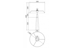 Настольная лампа декоративная Maytoni Bianco Z030TL-01BS2 - 3