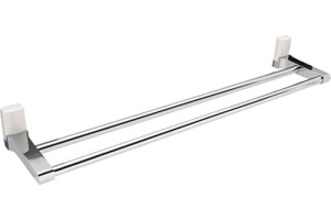 Полотенцедержатель Wasserkraft Leine White K-5040White двойной