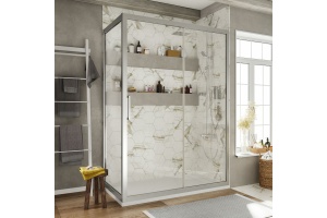 Душевой уголок STWORKI Эстерсунд DE019R80110200 110x80 см профиль хром матовый