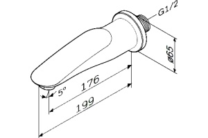Излив AM.PM Sensation F3070000 для ванны - 2