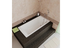 Ванна чугунная Delice Parallel 180х80 с антискользящим покрытием  - 3