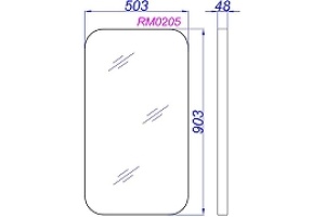 Зеркало Aqwella RM RM0205 белое - 2